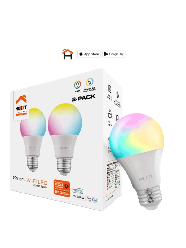 Focos Inteligentes Nexxt Solutions Home - 110V RGB 2PK Matter
