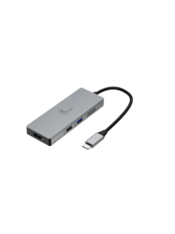 Adaptador multipuerto 5 en 1 con conexión USB-C